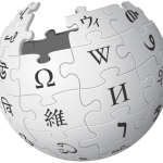 Wikipedia wiki en logo wikimedia outline