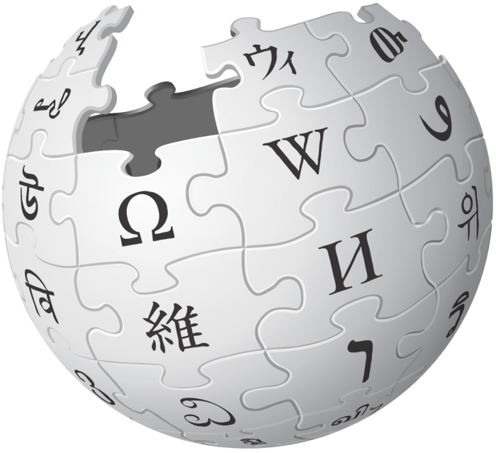 Wikipedia wiki en logo wikimedia outline